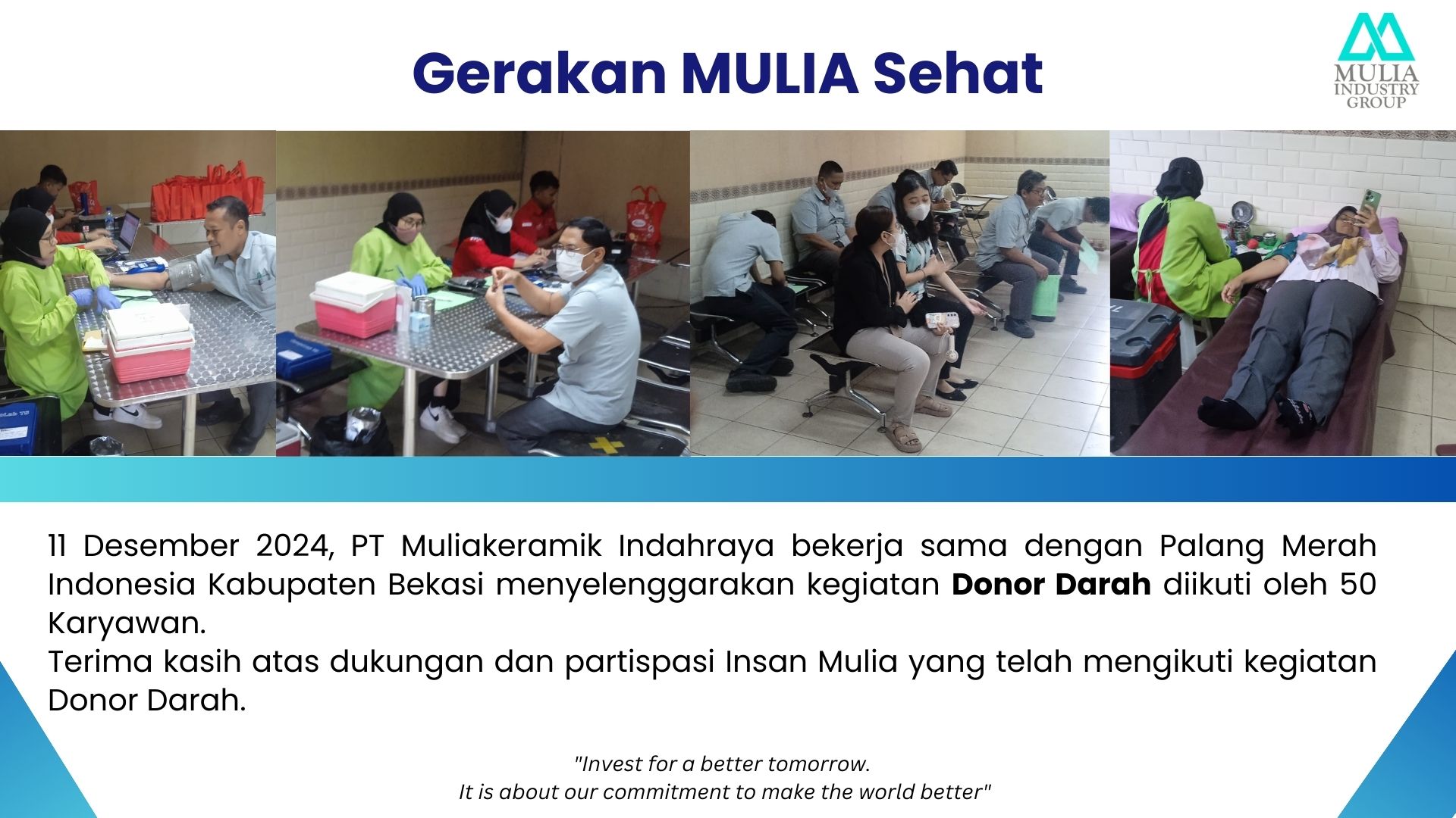 Gerakan MULIA Sehat: Donor Darah